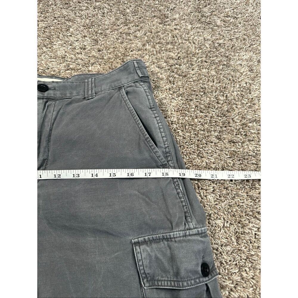 Madewell Garment Dyed Low Rise Slung Straight Cargo Gray Pant Pockets Utility 25 - Picture 8 of 11